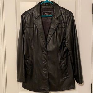 Wilson’s black leather jacket L
